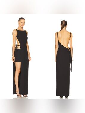 NWT NBD Farah Gown in black